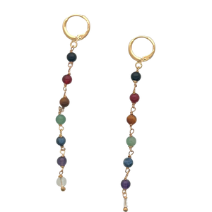 SE895 Assorted Semi Precious Stones Earrings