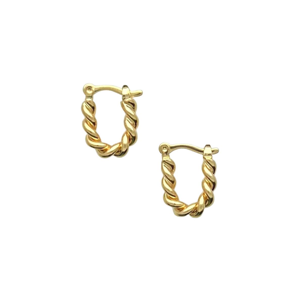 SE908SM "small" twisted oval Earrings Sai Brazil