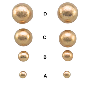 SE956C "medium" 18K Gold Plated Halfmoon Earrings
