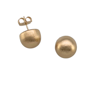 SE956D "large" 18 K Gold Plated Halfmoon Earrings