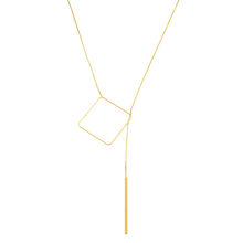 Load image into Gallery viewer, SN384B 18K Gold Plated Necklace with a geometric design