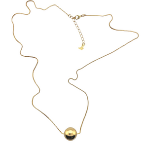 SN444 18K Gold Plated chain with a 16mm ball