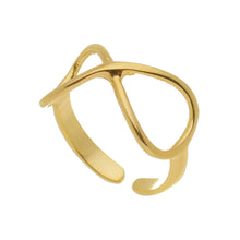 Load image into Gallery viewer, SR111 &quot;Infinity&quot; design 18K Gold Plated Ring