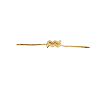 Load image into Gallery viewer, SN400 A "Aquarius Zodiac " 18K Gold Plated Necklace