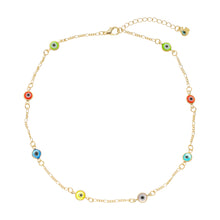 Load image into Gallery viewer, SN390 &quot;Multi evil eye&quot; necklace