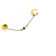 Load image into Gallery viewer, SE809 18K Gold Plated Ear Cuff and Earring