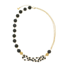 Load image into Gallery viewer, SN406SE Blue Sand Stone Necklace with 18K Gold Plated chain