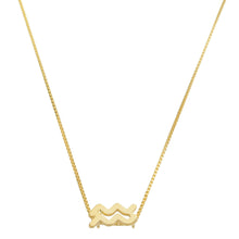 Load image into Gallery viewer, SN400 A "Aquarius Zodiac " 18K Gold Plated Necklace