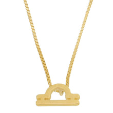 Load image into Gallery viewer, SN400 I "Libra Zodiac " 18K Gold Plated Necklace