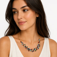 Load image into Gallery viewer, SN501MT Hand woven Necklace with multi semi-precious Stones