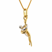 Load image into Gallery viewer, SN505 Mom and Child Rhodium/ 18K Gold Plated Necklace