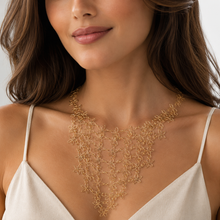 Load image into Gallery viewer, SN503 18K Gold Plated Cascade Floral Necklace