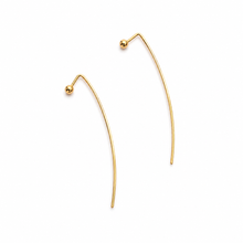 Load image into Gallery viewer, SE1054 Simple Pin 18K Gold Plated Earrings