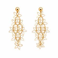 Load image into Gallery viewer, SN503 18K Gold Plated Cascade Floral Necklace