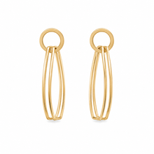Load image into Gallery viewer, SE1060 Double wire 18K Gold Plated Earrings