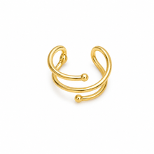 Load image into Gallery viewer, SE1062 Double-band 18K Gold Plated Ear Cuff