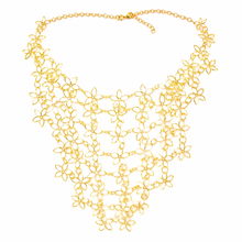 Load image into Gallery viewer, SN503 18K Gold Plated Cascade Floral Necklace
