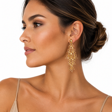 Load image into Gallery viewer, SN503 18K Gold Plated Cascade Floral Necklace