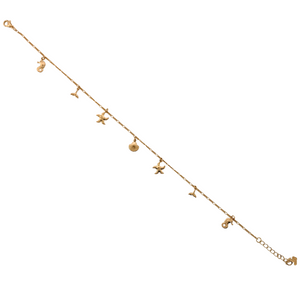 SA003 "Sealife" 18K Gold Plated Ankle Bracelet