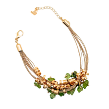 Load image into Gallery viewer, SB153PD Natural Fiber Bracelet with Peridot Stones