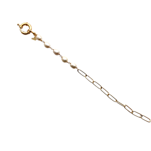 SB252FP 18K Gold Plated Bracelet with Fresh Water Pearls