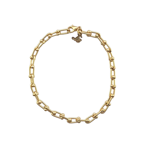 SB253A 18K gold plated micro link bracelet