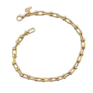 SB253A 18K gold plated micro link bracelet