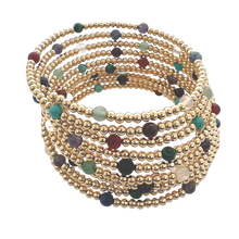 Load image into Gallery viewer, SN501MT Hand woven Necklace with multi semi-precious Stones