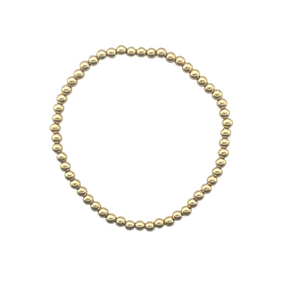 SB265A 3mm stretch 18k Gold Plated Bracelet