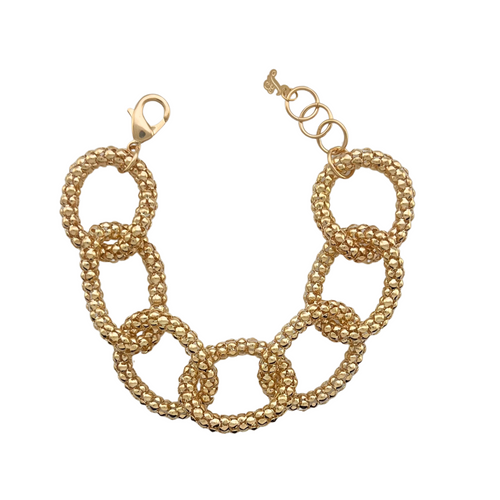 SB286 18K Gold Plated Chunky chain Bracelet