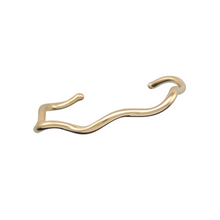 Load image into Gallery viewer, SB289 &quot;Wavy&quot; 18 K Gold Plated Cuff Bracelet