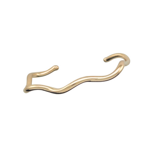 SB289 "Wavy" 18 K Gold Plated Cuff Bracelet
