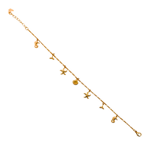 SB293 "Sealife" 18K Gold Plated Bracelet