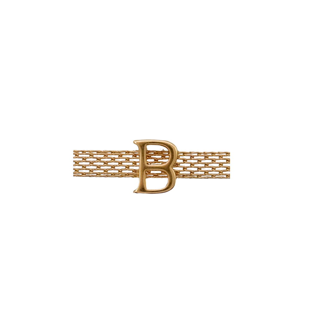 SB300 Initials 18K Gold Plated Bracelets