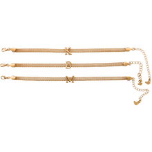 Load image into Gallery viewer, SB300 Initials 18K Gold Plated Bracelets