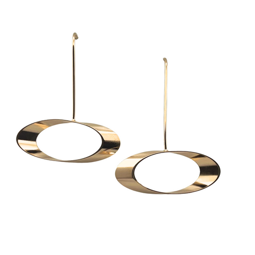 SE1002A 18K Gold Plated long hook Earrings