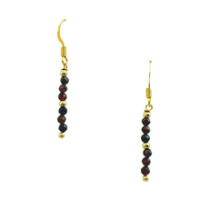 Load image into Gallery viewer, SE1024GA 18K Gold Plated Earring with Garnet stones