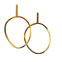 Load image into Gallery viewer, SE1026 18K Gold Plated Wavy circle Earrings