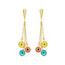 Load image into Gallery viewer, SE585MT Evil Eye Earrings