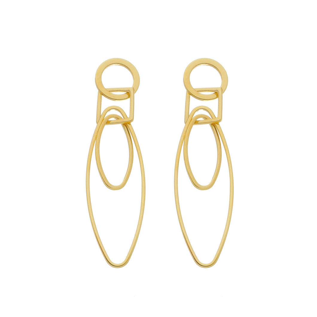 SE619 Gold Plated Earrings