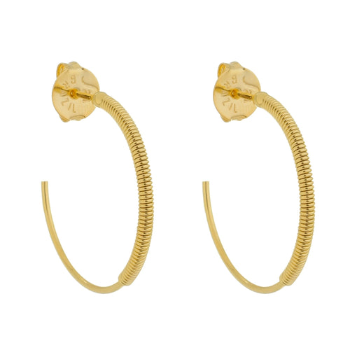SE648LG 18k Gold Plated Hoops