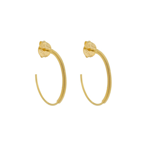 SE648SM 18 K Gold Plated Hoops