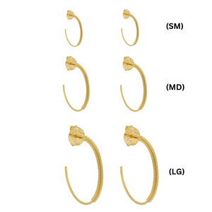 SE648LG 18k Gold Plated Hoops
