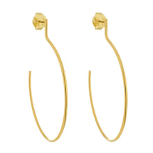Load image into Gallery viewer, SE705SM 18k Gold Plated Hoop Earrings