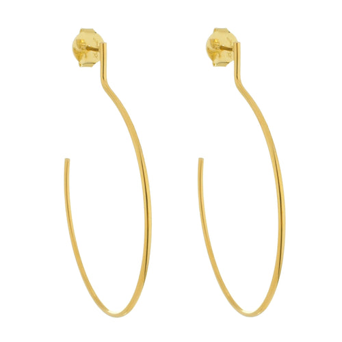 SE705SM 18k Gold Plated Hoop Earrings