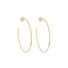 Load image into Gallery viewer, SE706MD 18k Gold Plated Hoops