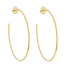 Load image into Gallery viewer, SE706XXL 18k Gold Plated Hoops