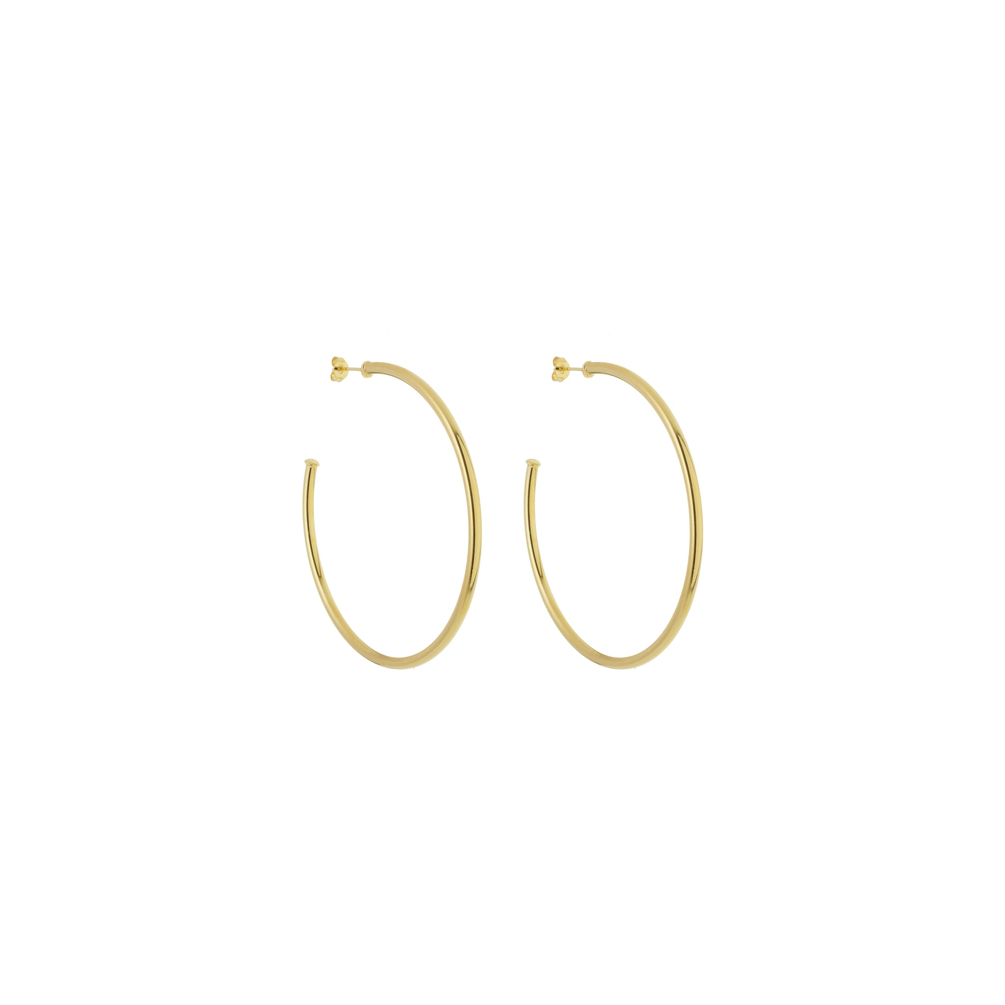 Gold plated hoops wholesale Clearance