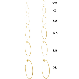 SE706XL 18k Gold Plated Hoops