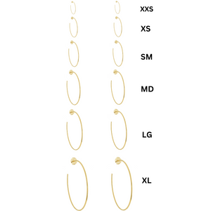 SE706MD 18k Gold Plated Hoops